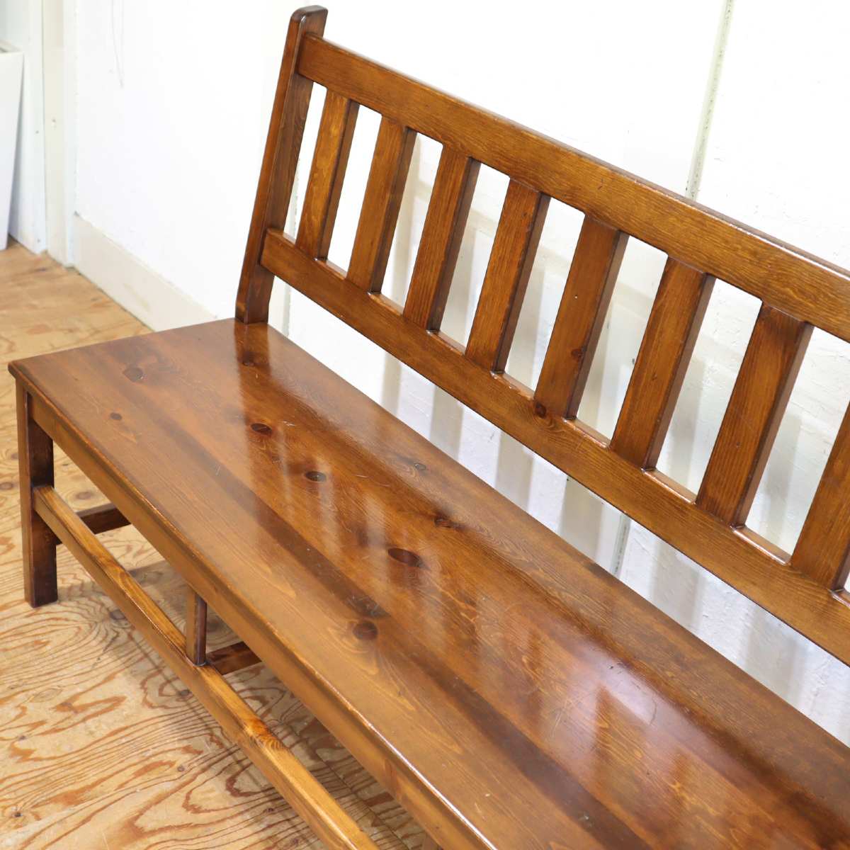 アンファン / enfant ベンチ 【大】カントリーベンチ チェア パイン材 中古