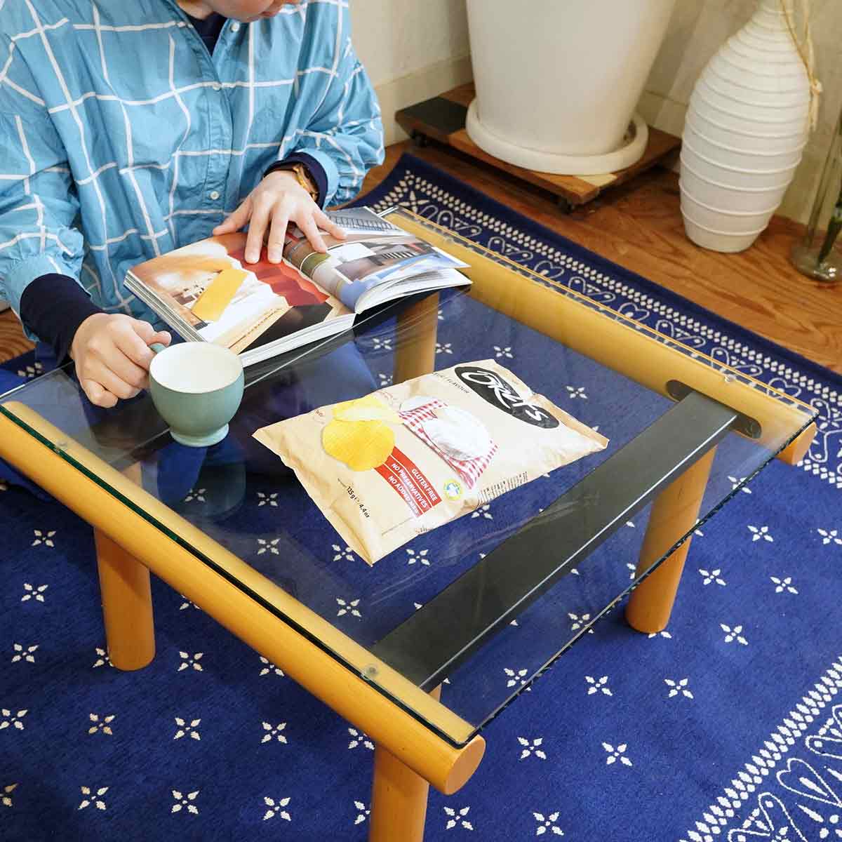 無印良品 / MUJI ガラストップコーヒーテーブル エンツォ・マリ / Enzo