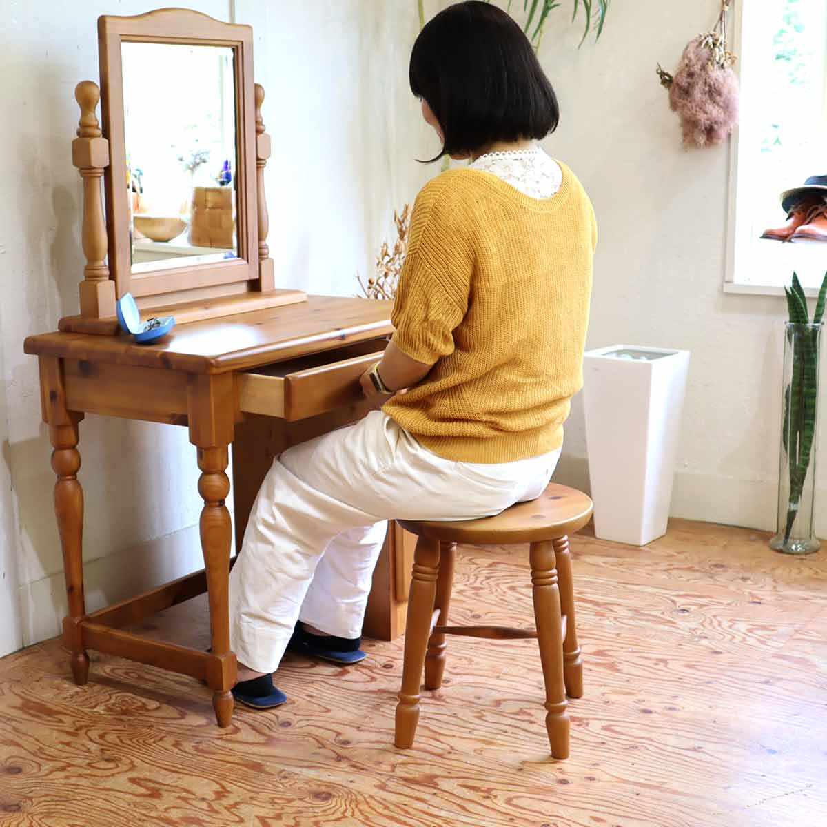 コスガ / KOSUGA プロヴァンスシリーズ ドレッサー デスク 中古 パイン