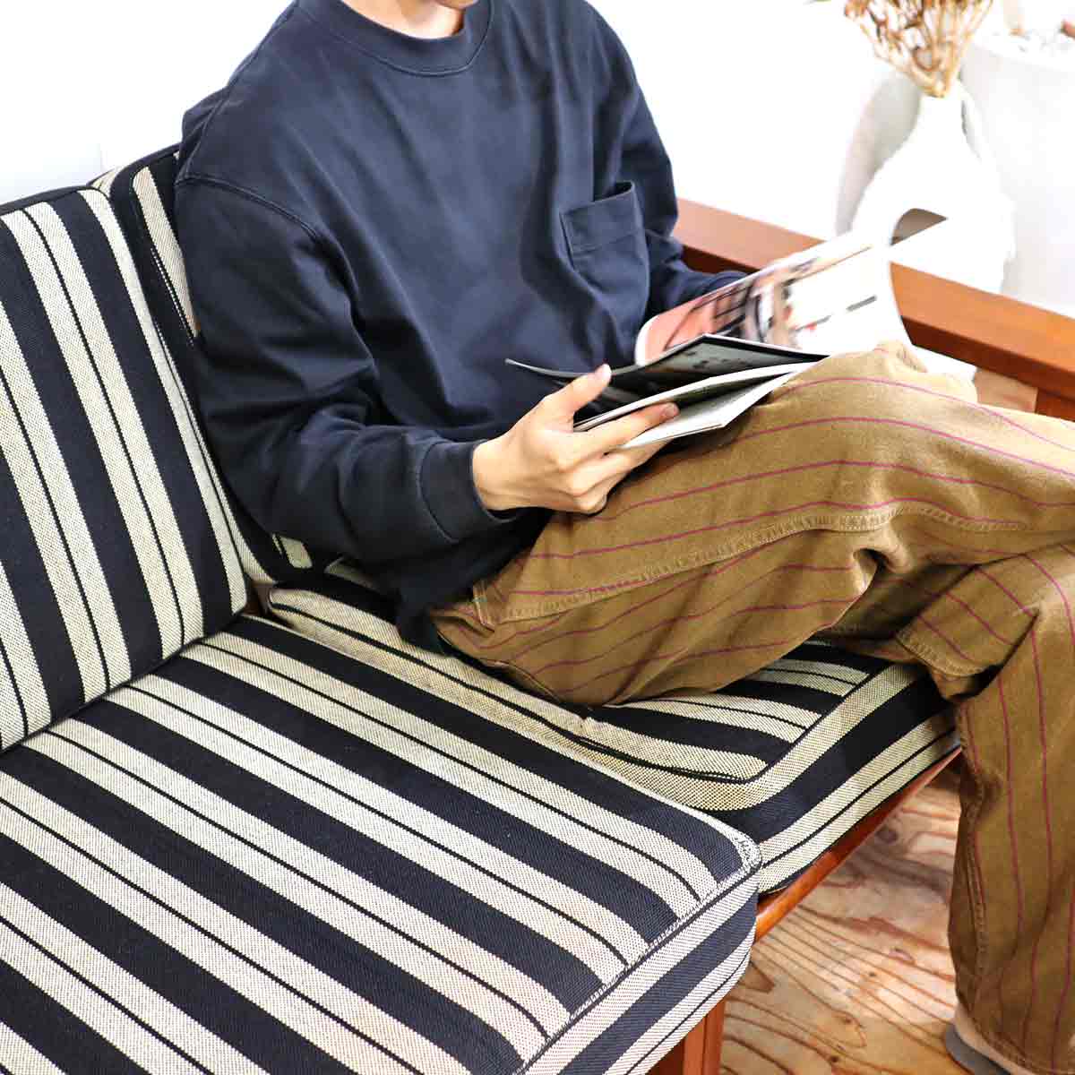 コスガ / KOSUGA セパレート 2人掛け アームソファ チーク材