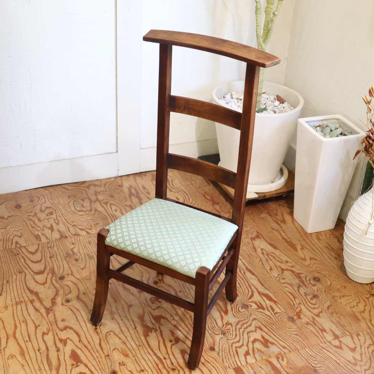 チャーチチェア ハイバック チャペル 教会 木製 椅子 英国アンティーク