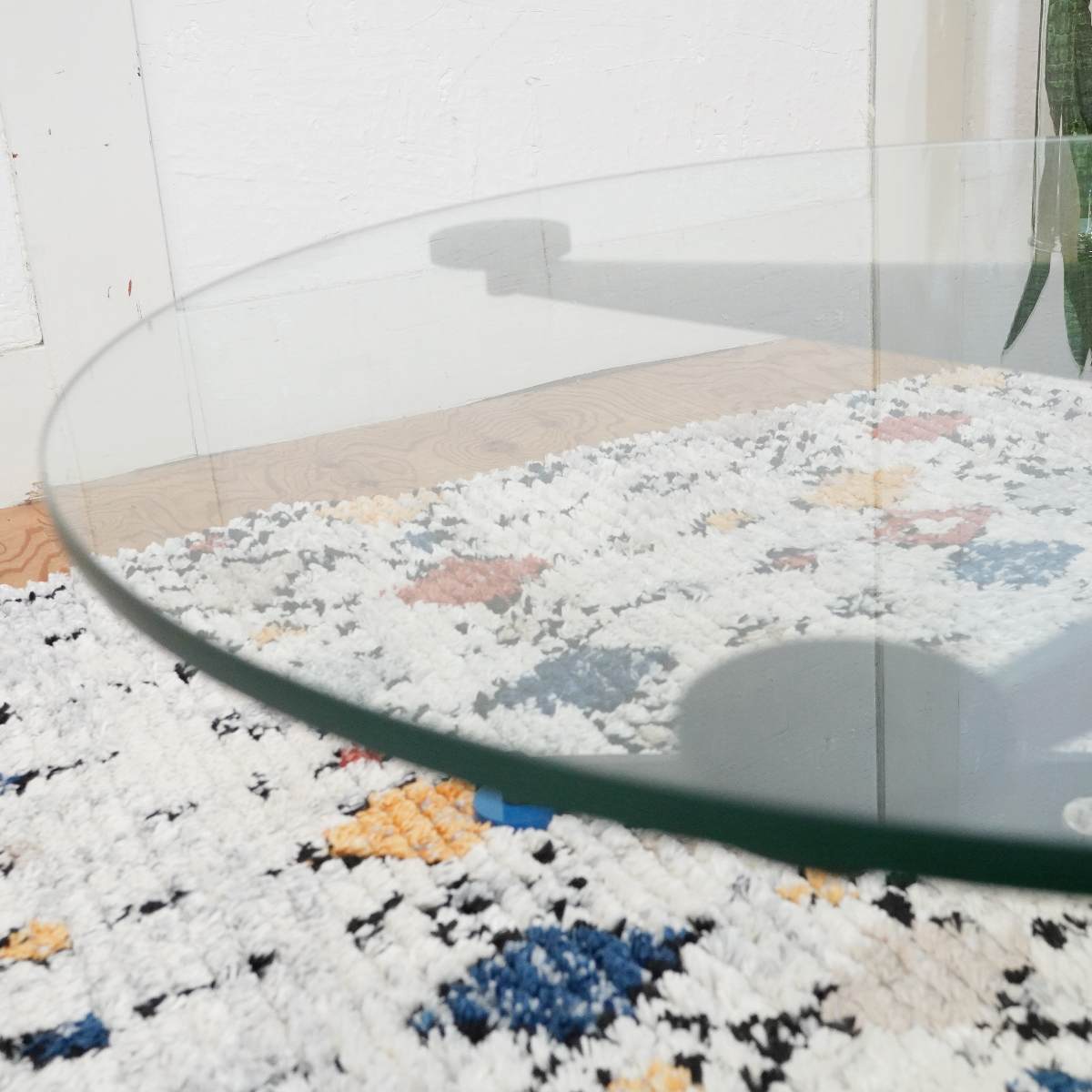 オスロ / OSLO ガラスローテーブル ポストモダン ミッドセンチュリー