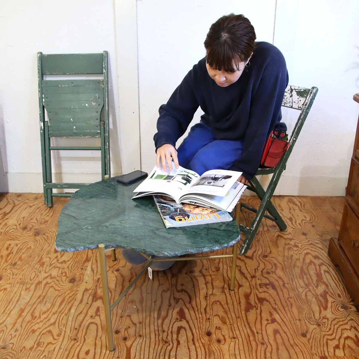 カレ / KARE ピエドラグリーン ローテーブル コーヒーテーブル