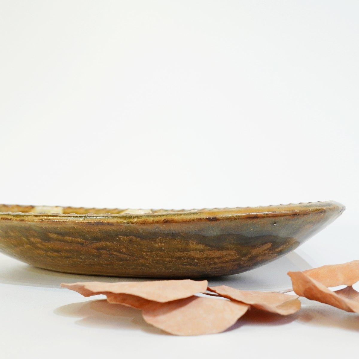 柴田雅章 楕円皿 スリップウェア 丹波焼 大皿 食器 未使用
