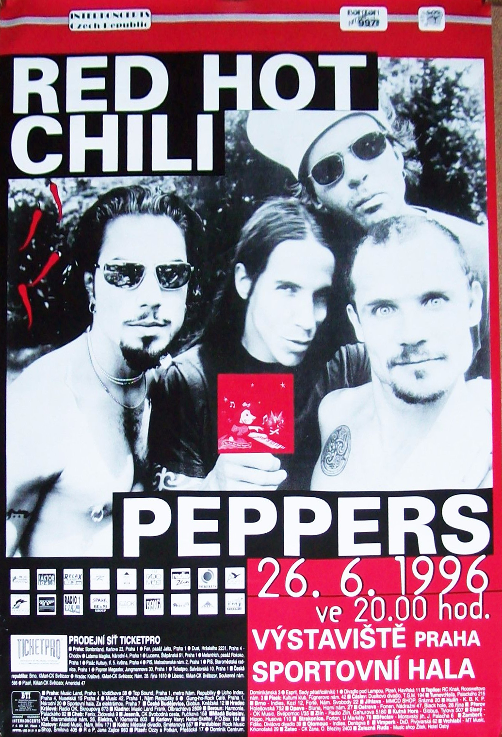 June 26, 1996 · Sports Hall, Prague, Czech Republic · RHCP Live
