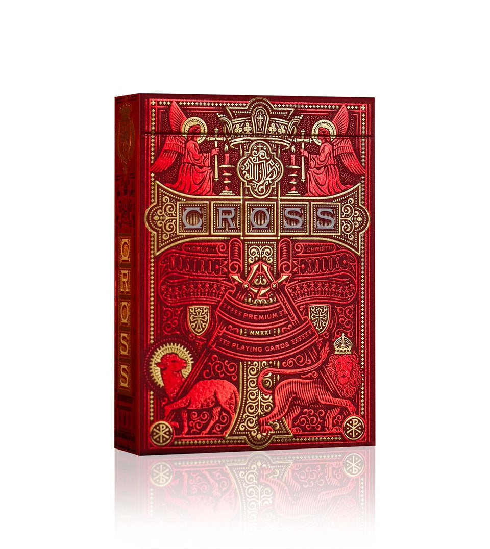 The Cross Playing Cards (Maroon Martyrs Edition) By Riffle Shuffle