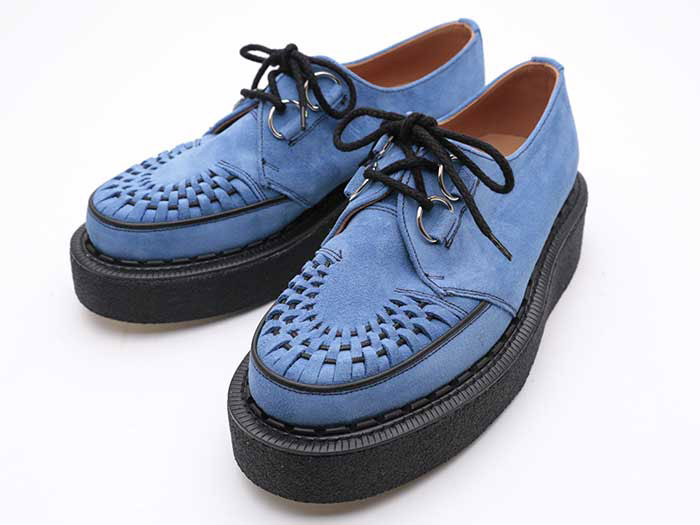 ジョージコックス3588 SKIPTON ミディアムブルースエード×ブラック