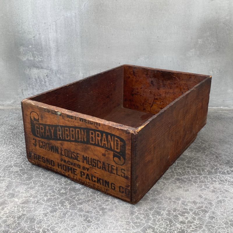 VINTAGE FRESNO HOME PACKING CO ヴィンテージ ウッドボックス