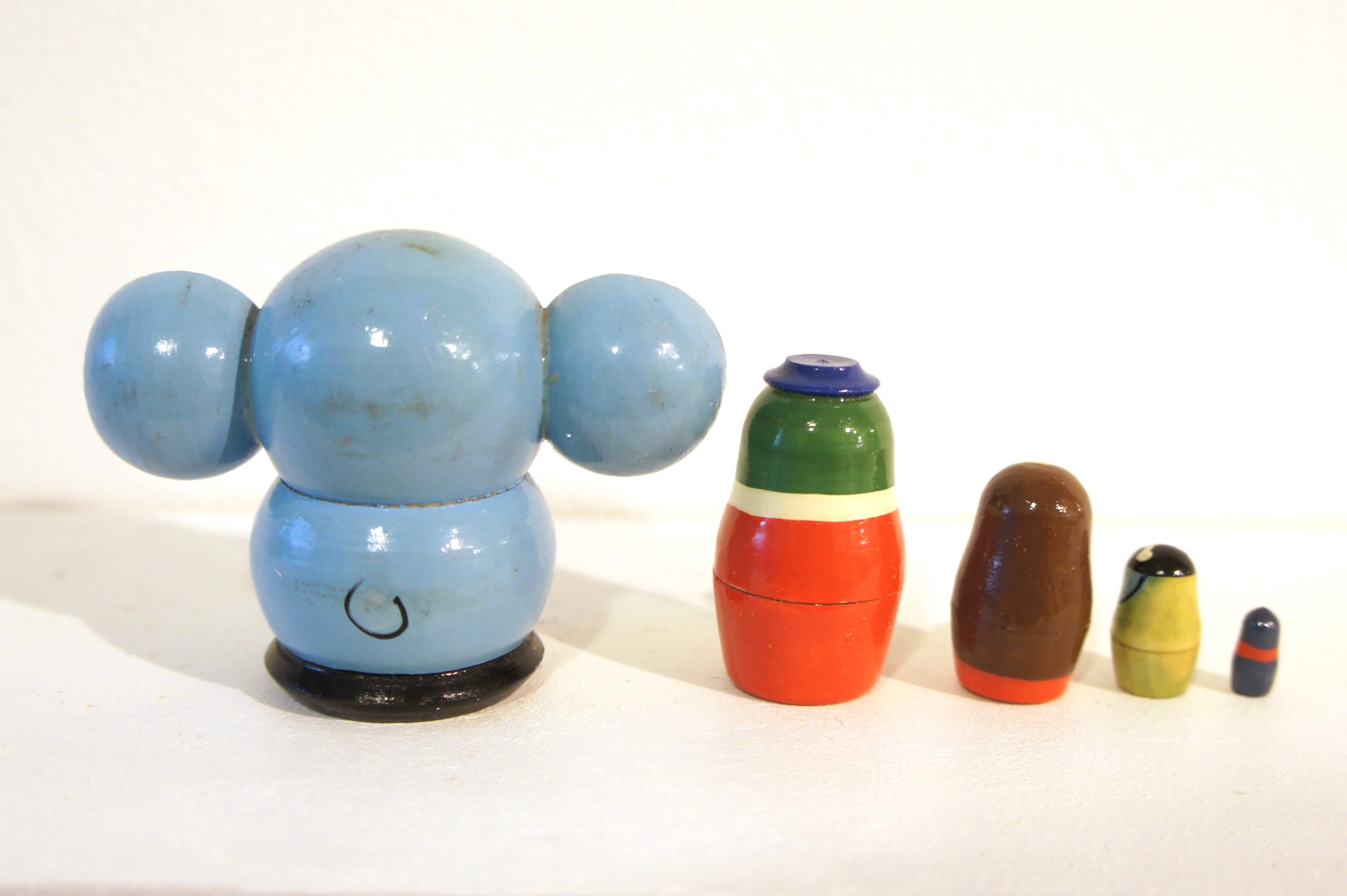 チェブラーシカ・マトリョーシカ（S） 5ピース＜ブルー＞ チェブ