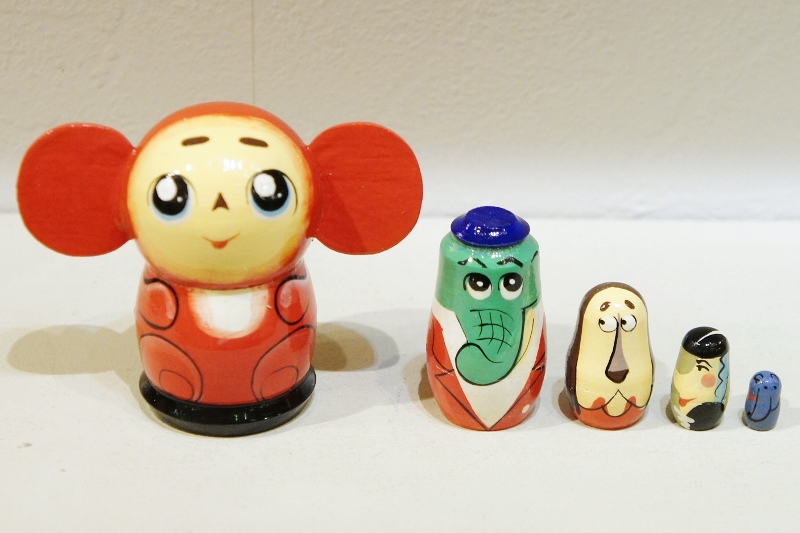 チェブラーシカ・マトリョーシカ（S） 5ピース＜レッド＞ チェブ