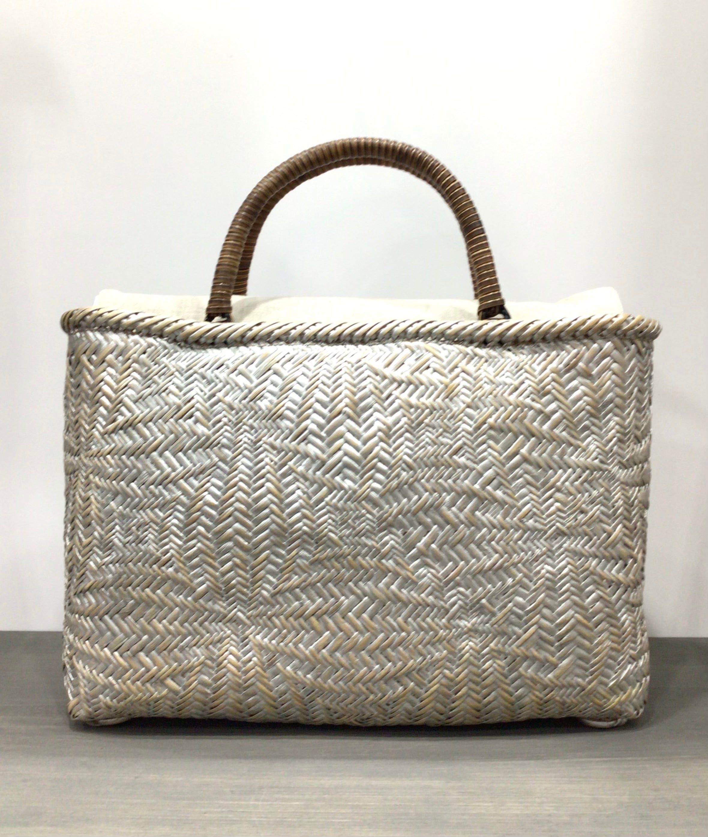 竹巧彩 花網代編みバッグ – waza・kura