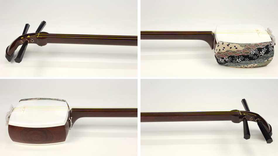 津軽三味線 高級 五錦 道男 太棹 金細 三味線 中古 民謡 和楽器の和音堂