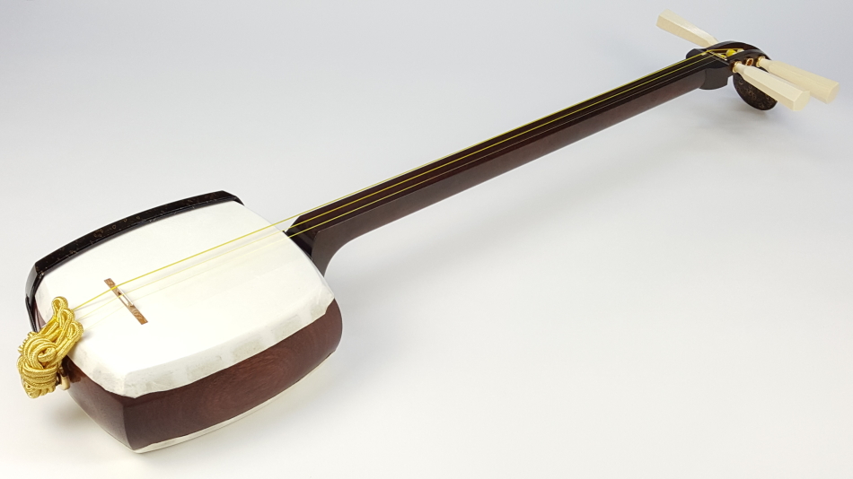 厳選 中古三味線）津軽紅木金細三味線 WKT-TS053【和楽器市場】