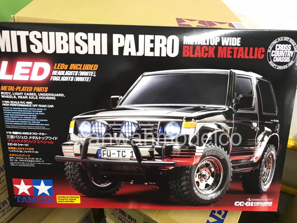 Tamiya 47375 1/10 RC Pajero Metaltop Wide - CC01 Black Metallic