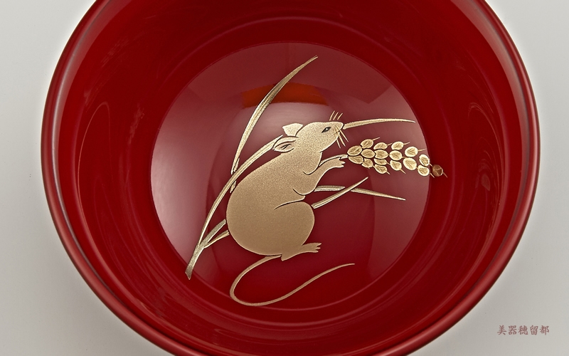 2020年 干支のぐい呑み 子蒔絵 – Blog 輪島塗の風景