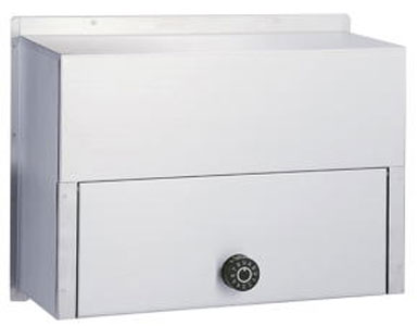 郵便受け箱(内掛け)670ダイヤル鍵付きの | ステンレス製ポストの通販サイト