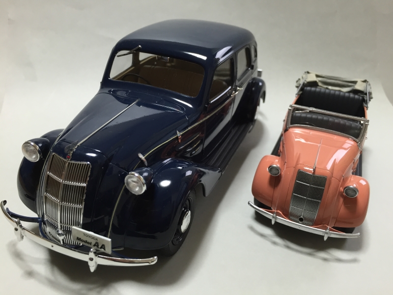 トヨダAA型(タミヤ1/24) & トヨダAB型フェートン(タミヤ 1/35)