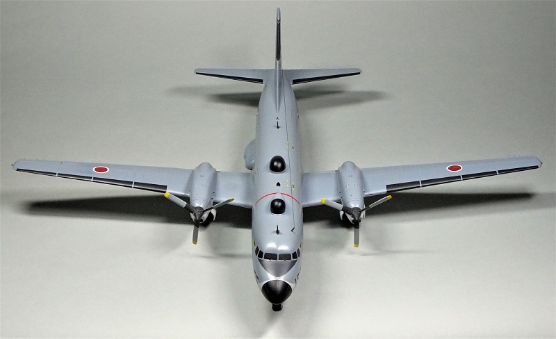 航空自衛隊 電子飛行測定隊 YS-11EB (バンダイ 1/72 改造)＞ 飛行機