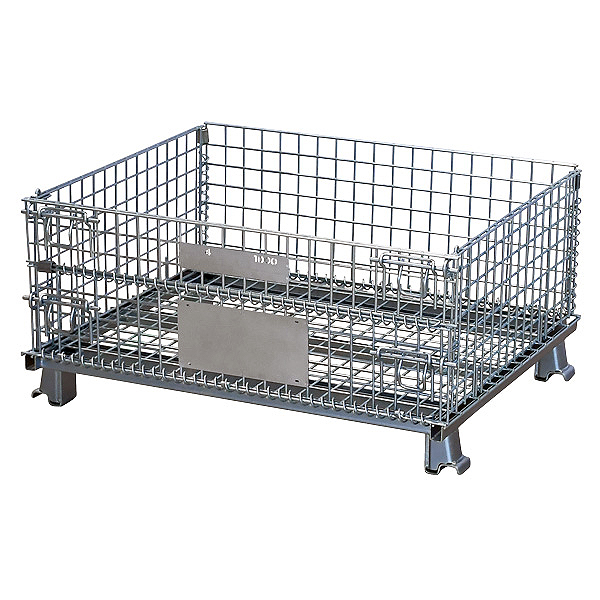 メッシュパレット（1000×800×510）看板付き/M611PA-W3BX/測定/包装