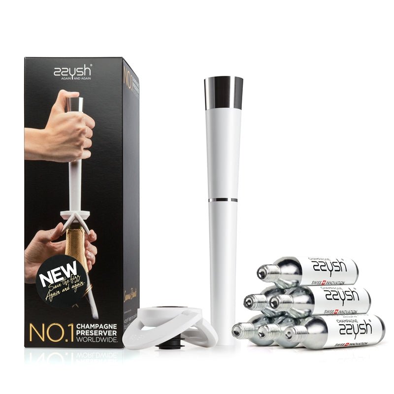 zzysh®（ズィッシュ）シャンパンプリザーバーセット(ガス6本付き