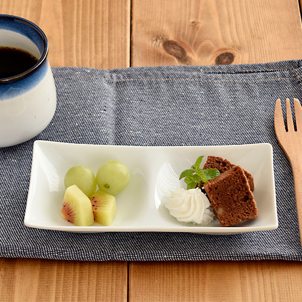 グッドデザイン賞受賞のおしゃれな仕切り皿。飲食店でも人気の器で