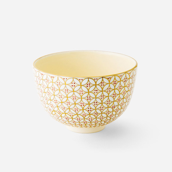 抹茶碗 金彩七宝詰 白 | 西川貞三郎商店