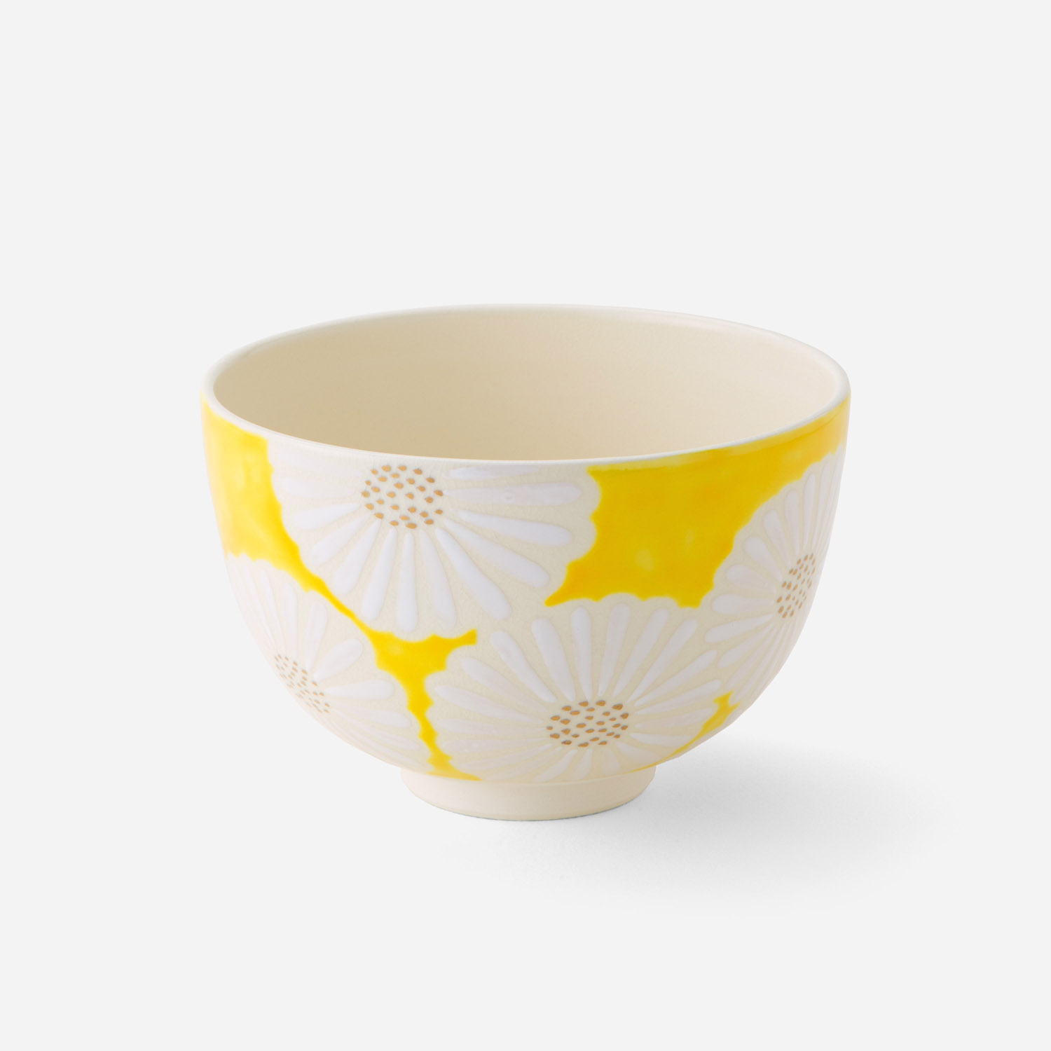 抹茶碗 白菊黄地 | 西川貞三郎商店