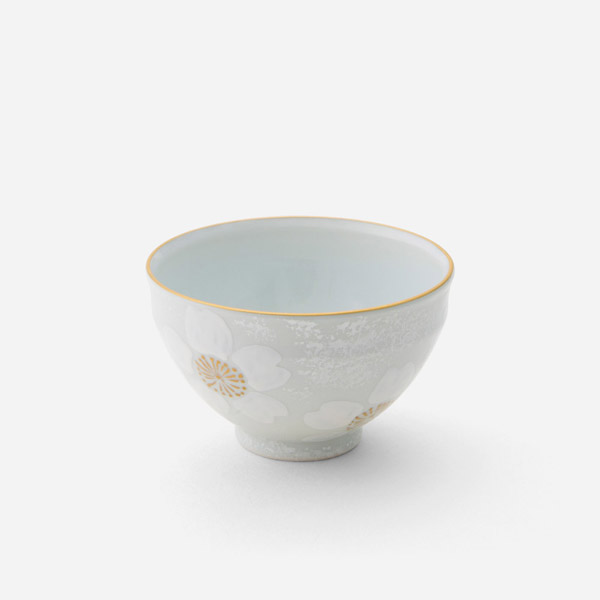 汲出し碗 桜吹付銀彩 | 西川貞三郎商店