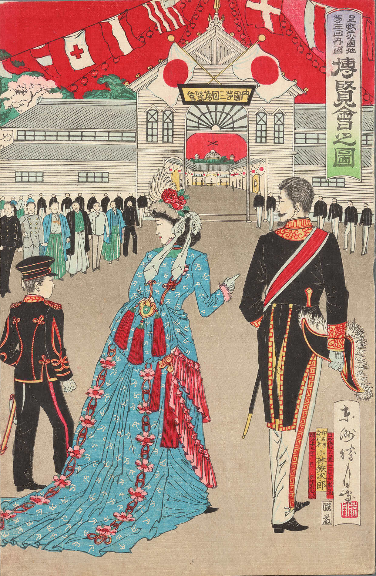 東洲勝月 作 「上野公園地第三回内国博覧会之図」／ホームメイト