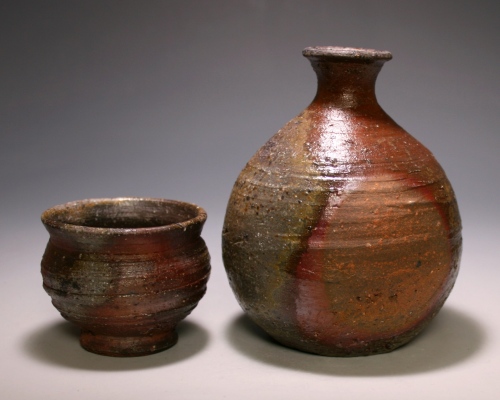 木村宗得（十六代） 作 「備前徳利（酒器セット）」 ～備前焼専門卸