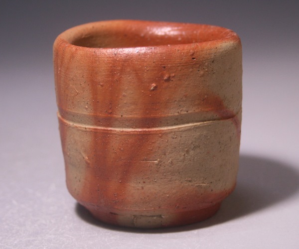 金重素山 作 「緋襷酒呑」 ～備前焼専門卸小売店 川口陶楽苑～