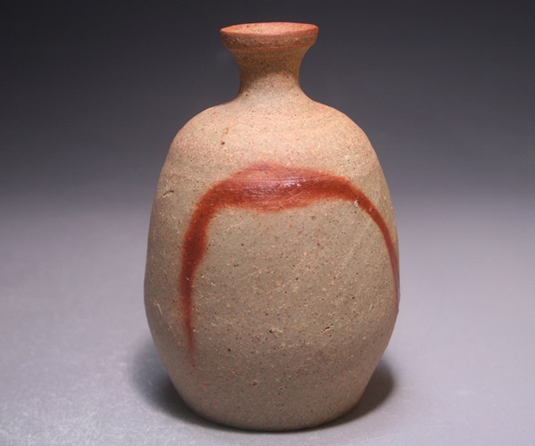 横山直樹 作 「備前自然練込徳利」 ～備前焼専門卸小売店 川口陶楽苑～