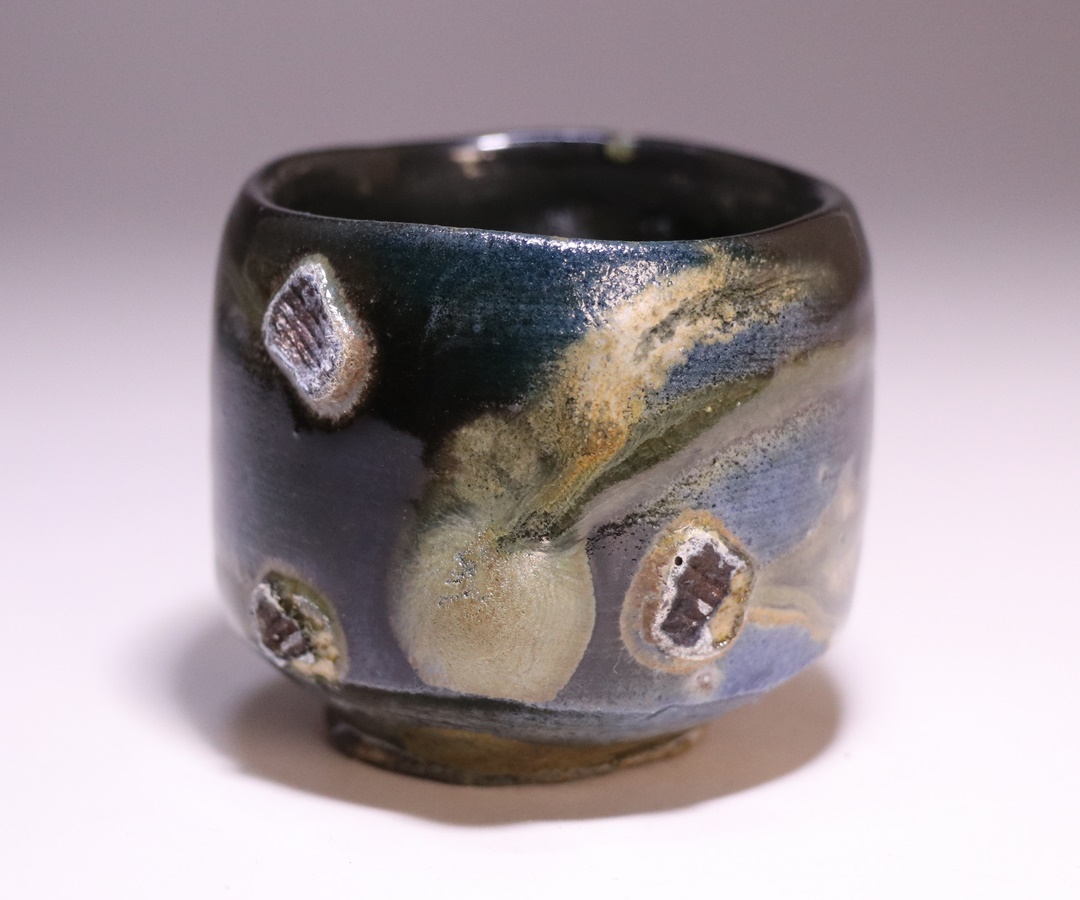 馬場隆志 作 「備前黒湯呑」 ～備前焼専門卸小売店 川口陶楽苑～