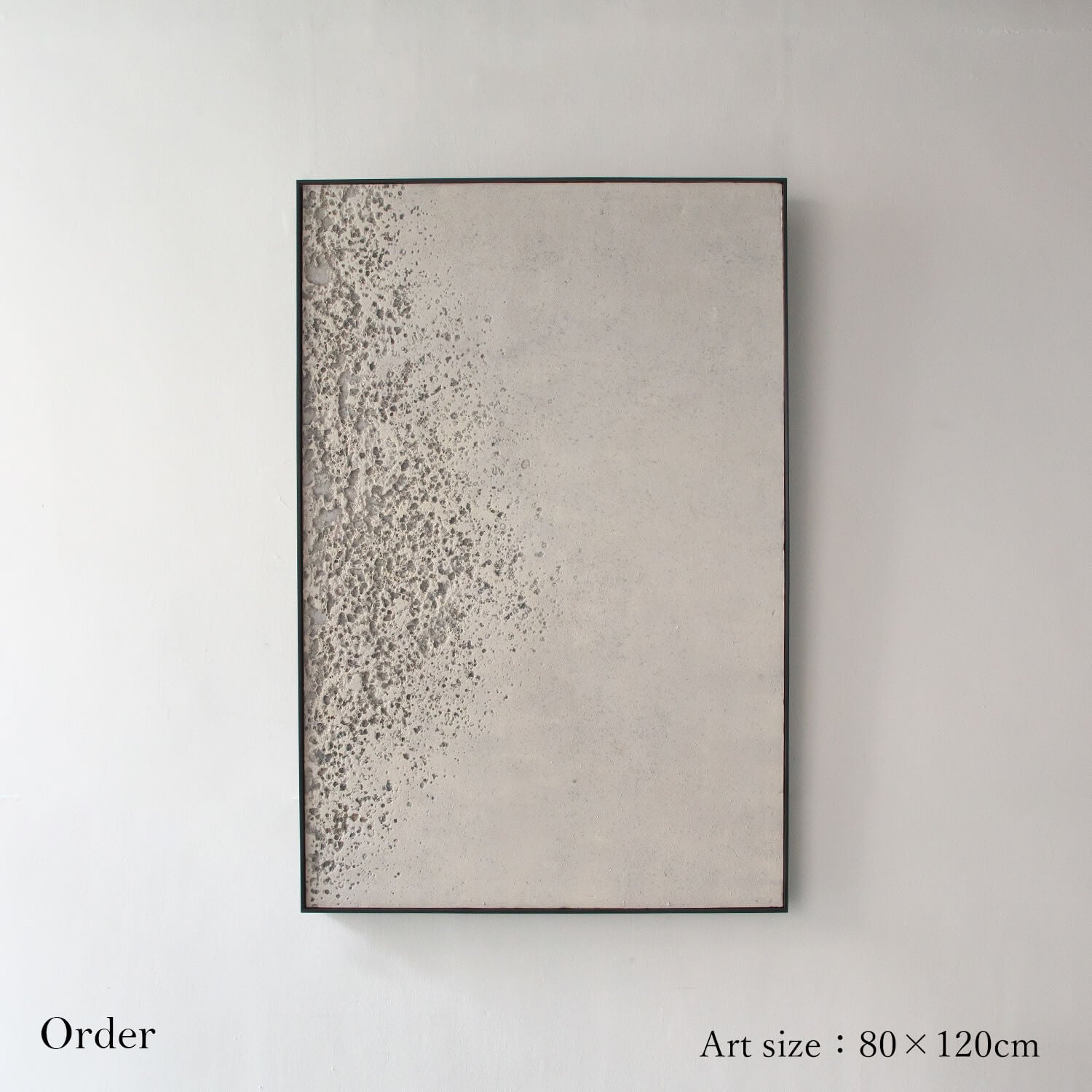 CRATAL - 月面を思わせるモノトーン調のクールな壁掛けアート