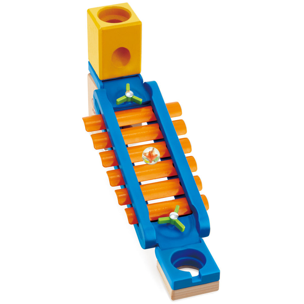 Hape Quadrilla 15-Piece Sonic Playground Marble Run with Xylophone