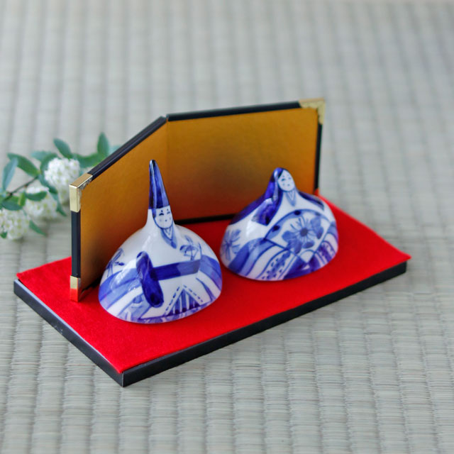 砥部焼の和食器 きよし窯の雛人形【砥部工房 からくさ】