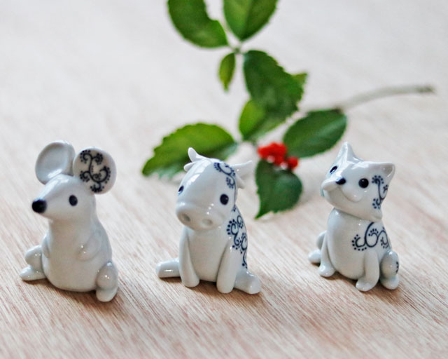 砥部焼の和食器 和将窯の干支【砥部工房 からくさ】