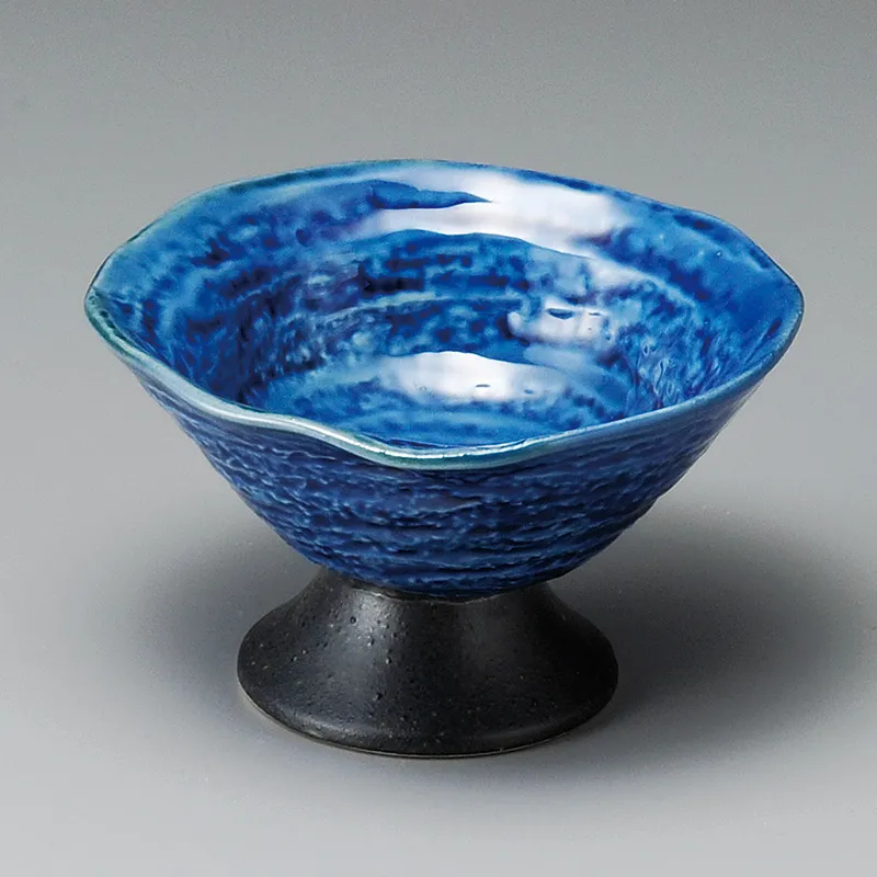 ブルー高台小鉢(和食器,鉢もの,高台小鉢)|食器通販の陶磁庵