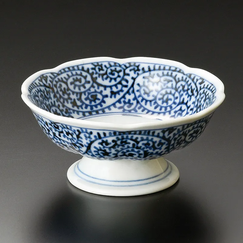 タコ唐草高台4.0小鉢(和食器,鉢もの,高台小鉢)|食器通販の陶磁庵