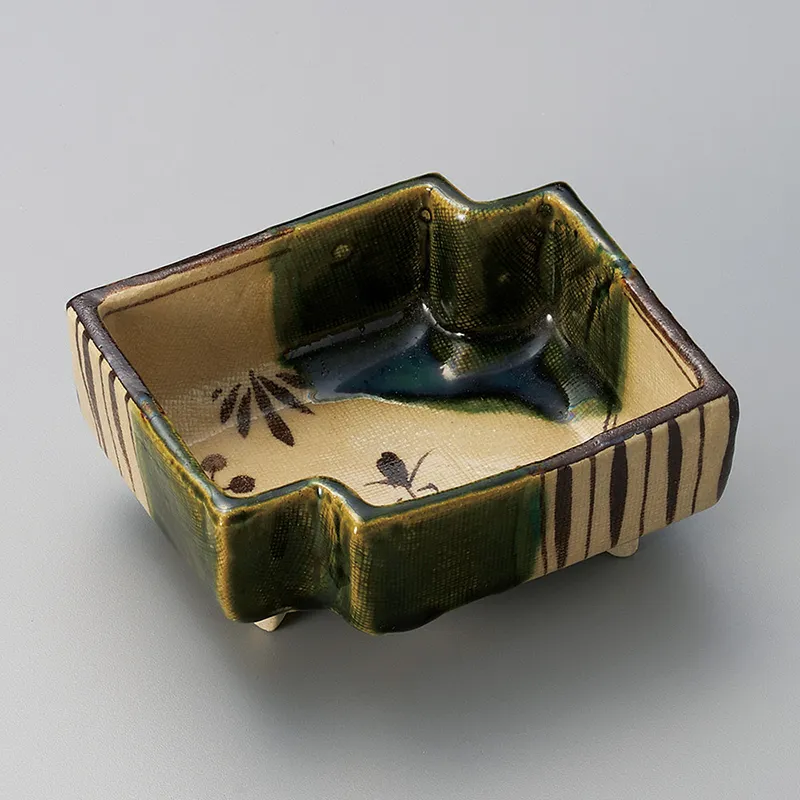 織部角違い足付向付(和食器,鉢もの,小鉢)|食器通販の陶磁庵