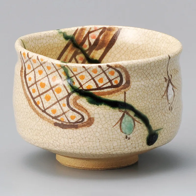 古瀬戸茶盌（木）六兵衛作(抹茶碗)|食器通販の陶磁庵