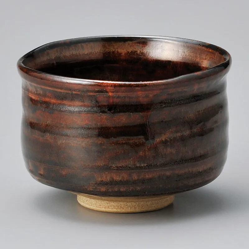 弥七田織部抹茶盌（木）六兵衛作(抹茶碗)|食器通販の陶磁庵