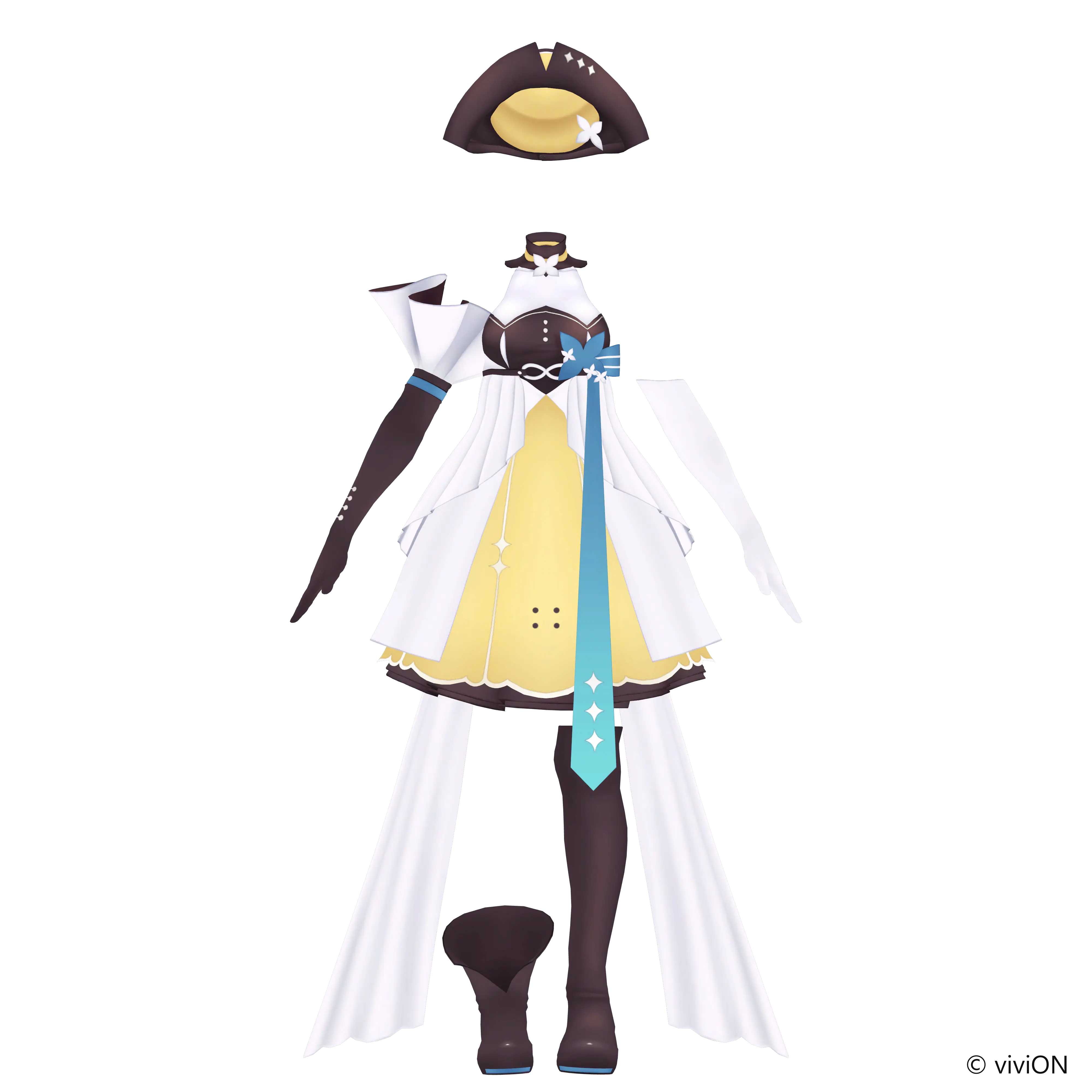 栗駒こまる あおぎり高校公式VRChat衣装(Kikyo): トータルコーデ