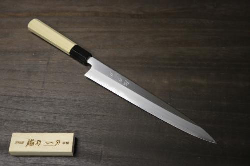 越乃一刀 極上 本霞 白2鋼 和筋引270mm – 刃物屋 越乃一刀 本舗