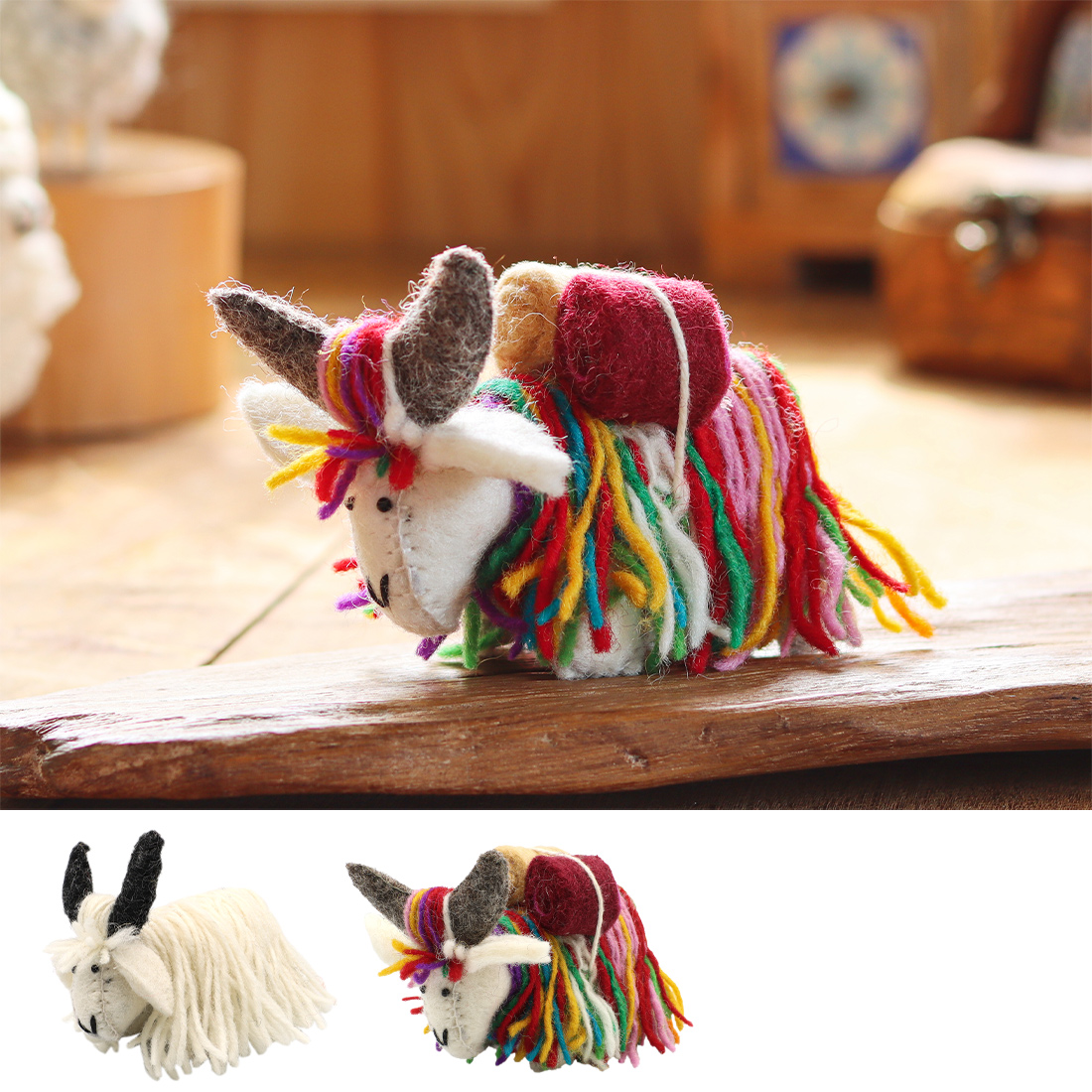 ネパールフェルトアニマル ヤク | トモ・コーポレーション｜世界の民芸