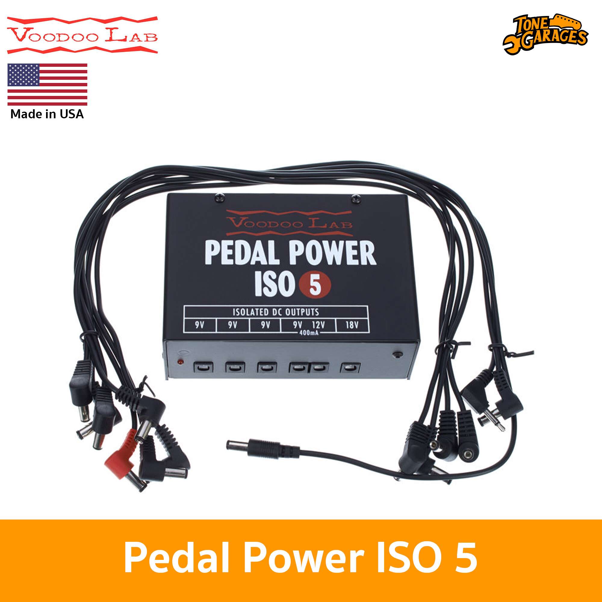 Voodoo Lab Pedal Power ISO-5 Isolated Power Supply – Tone Garages