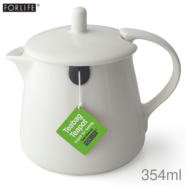FORLIFE フォーライフ ティーバッグ ティーポット ホワイト 354ml 硬質