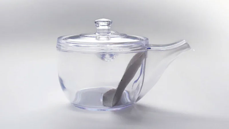 割れない透明急須 グリーン 280ml WK207 ポリカーボネート製の急須