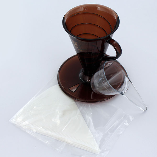 コニカル 30 シングル コーヒードリッパー Tarachine たらちね クリア