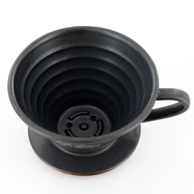 Kalita カリタ MI185 ウェーブドリッパー サンドブラック 2-4cup用
